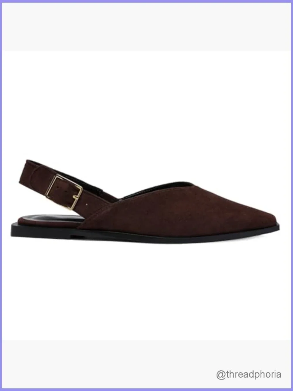 Slingback Flats Pointed Toe Low Heel Buckle Strap Mules Casual Office Dressy